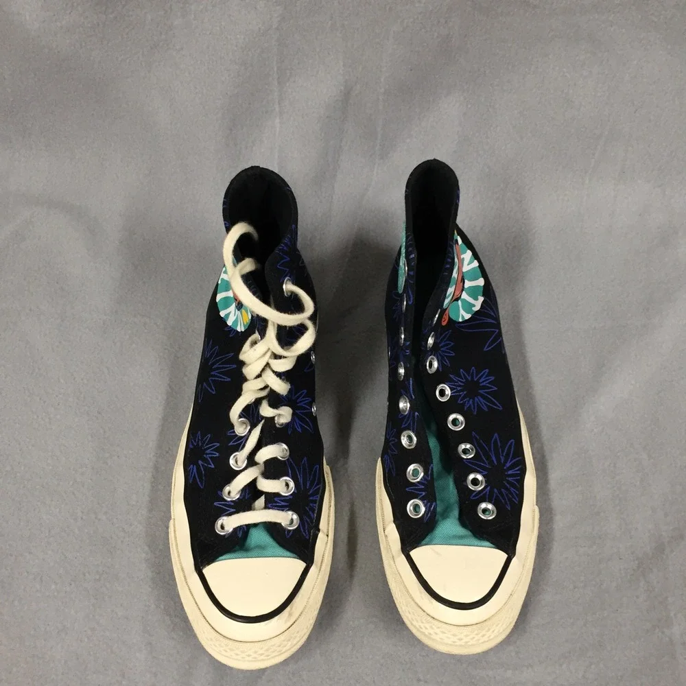 Converse‎ Chuck 70 High Top Unity Black Blue Teal Sneakers Mens 7 Womens 9